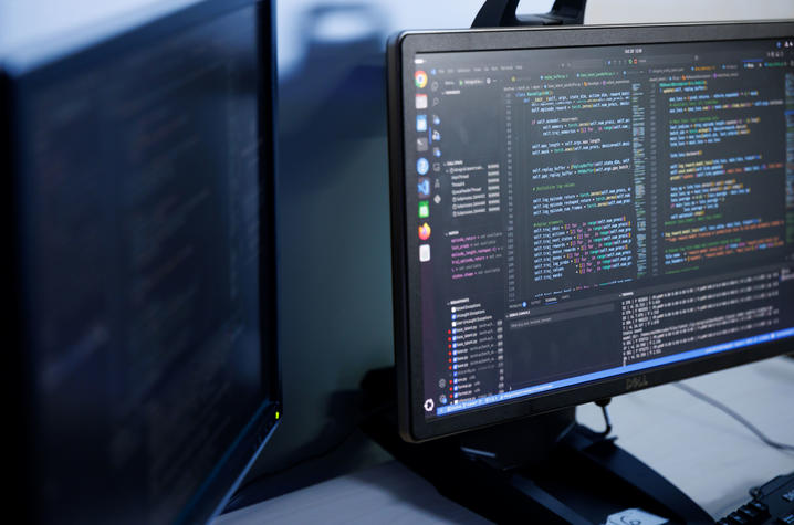 Image of computer screen with code 